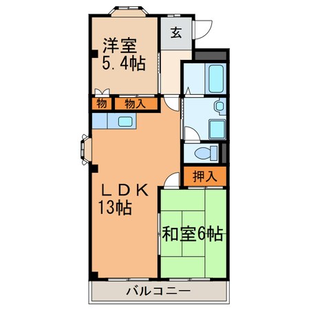 ルミエール松河戸の物件間取画像